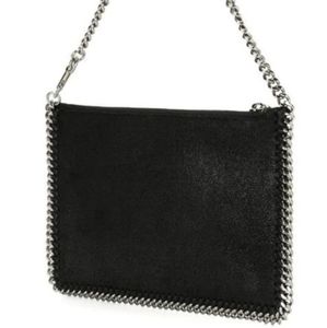 NWT. Stella mccartney Falabella faux suede clutch